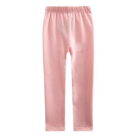Tjejer Skinny Elastisk Midja Raka Ben Enfärgade Byxor