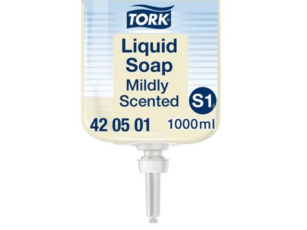 Tork Tvål S1 Mild Handtvätt ljusgul 1L - Lyreco - Städ och hygien - Tvål och hygien - Hygiensystem - Tork