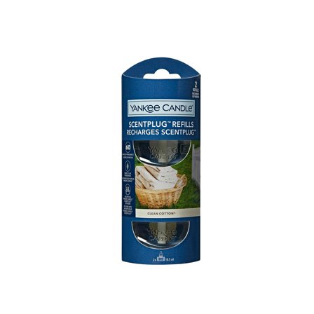 Yankee Candle ScentPlug Clean Cotton - Refill 2 x 18.5ml - Profumo per Diffusore