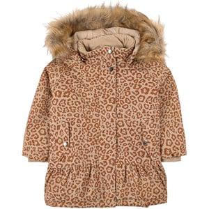 Kuling Brown Leopard Monterosa Winter Jacket 110 cm - Coats and jackets - 110 CM - Brown