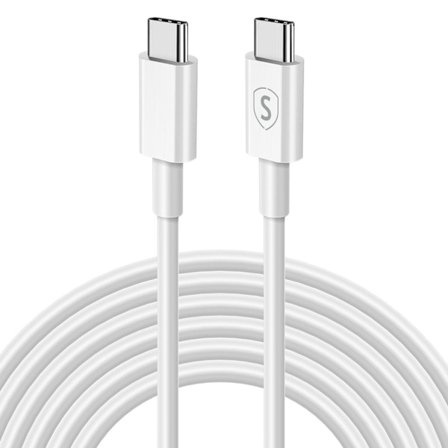 SiGN Fast Charging Cable USB-C to USB-C 60W, 3A, 2m USB-C PD - White