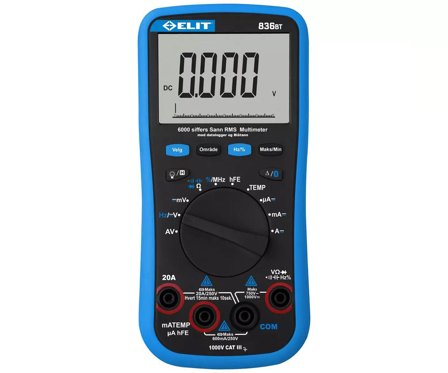 ELIT Multimeter med blåtann og minne