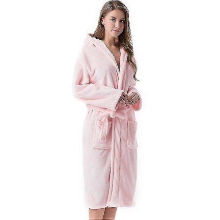 Numb Kylpytakit Naisille, lomakeskus Hotelli Koti Spa Froteekylpytakki Fleece-kylpytakki Pehmoinen Pitkä Hupullinen Kylpytakki