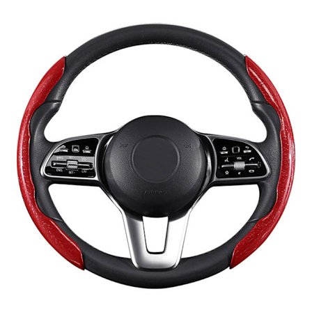 Antisladd-segmenterad ratt skyddande lock, GM bil interiör tillbehör (röd)