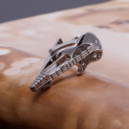 Snygga män Vintage Tie Clip Slips Tie Clip Bar lås gitarr glasögon ankare