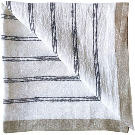 Tell me more Maya serviet 50x50 cm, navy stripe | KitchenOne
