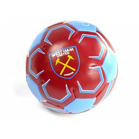 West Ham FC Officiell 4 Tums Mini Mjuk Fotboll Mini Claret/Blue