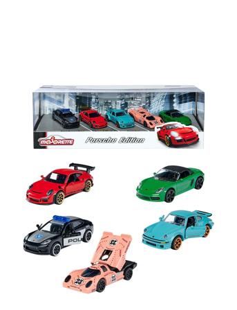 Porsche 5 Pieces Giftpack Toys Toy Cars & Vehicles Toy Cars Multi/mønstret Majorette*Betinget Tilbud