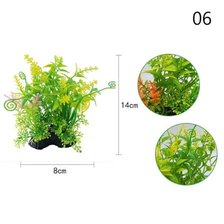 13 sorters artificiell akvariedekor s vatten ogräs prydnad Aquat