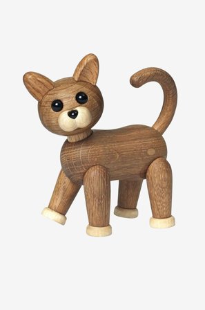 Spring Copenhagen - Puinen koriste Sneaky Kissanpentu 10 cm - Luonnonväri - Koriste-esineet - - Homeroom