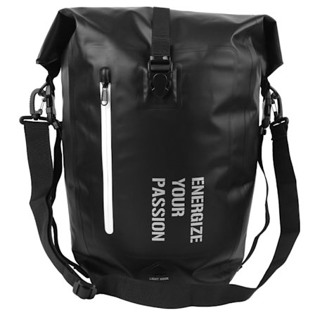 WHEEL UP Vanntett Sykkelveske Full Multifunksjon Veisykkelpakke Fjellsykkel Bakseteveske Sykkelutstyr (Full Vanntett Svart)