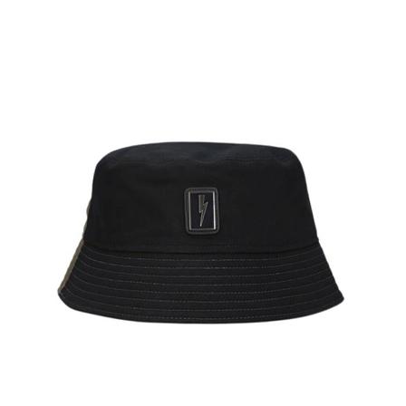 Neil Barrett Enamel Badge Hoed , Zwart , Heren , Maat: ONE Size Hoeden