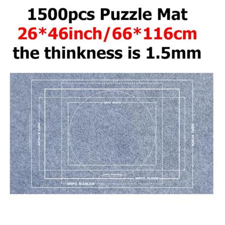 Pusselförvaringsfilt Barnpussel Leksaker Flera Specifikationer med Väska Bärbar Förälder-barn Tidig Utbildningspresenter TMZ 1500pcs mat grey