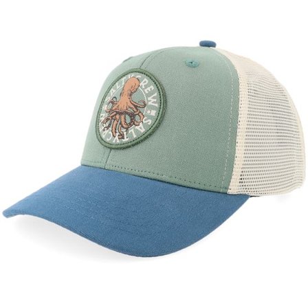 Salty Crew - Grön trucker Keps - Tentacles Boys Retro Mid Green/Cast Blue Trucker @ Hatstore