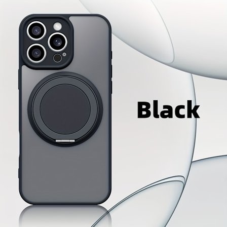 Højkvalitets 360° telefoncover med roterbart stativ og kamerabeskyttelse, egnet til iPhone 17, 17Air, 17Pro, 17Promax, 16, 16Pro, 16Promax, 15