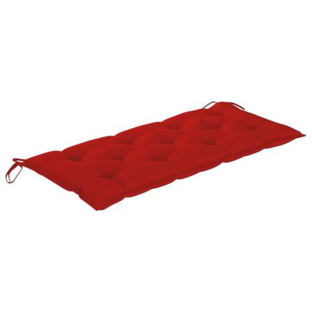 Vidaxl Bänkdyna För Trädgården Röd 120x50x7 Cm Tyg Röd