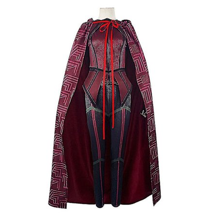 Wanda Maximoff Kostyme Scarlet Antrekk Wanda Kappe Hansker Hodeplagg Kvinner Fancy Up