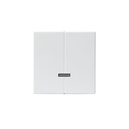 ABB Impressivo Centrumplatta för dubbeldimmer Vit, Strömbrytare & vägguttag