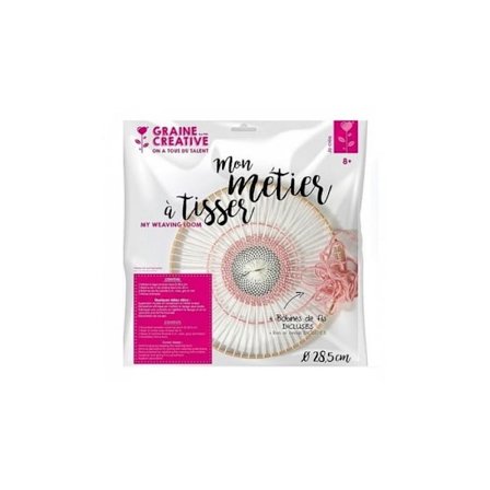 Kit ram för rund vävning i trä