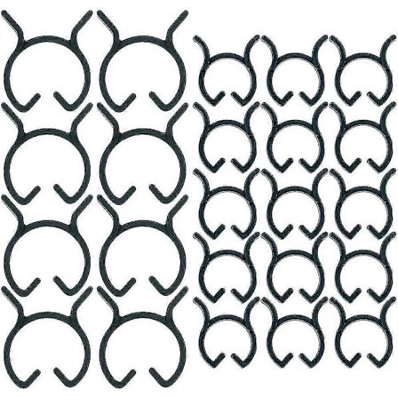 Yaju Plast Planteklemme, Vinstokk Støtte Clipgreen-200stk