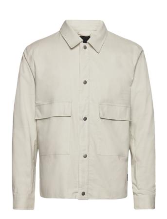 Onsmarlon Linen Jacket Jkt Overshirts Light Jackets Grå ONLY & SONS*Betinget Tilbud