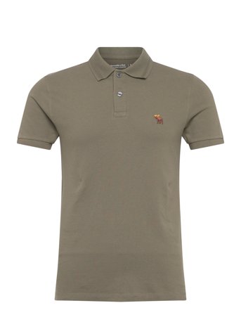 Abercrombie & Fitch Life Like Moose Icon Polo - Khaki green - S