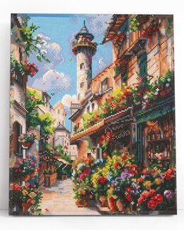 Diamond painting Blühende Straße - Varvikas
