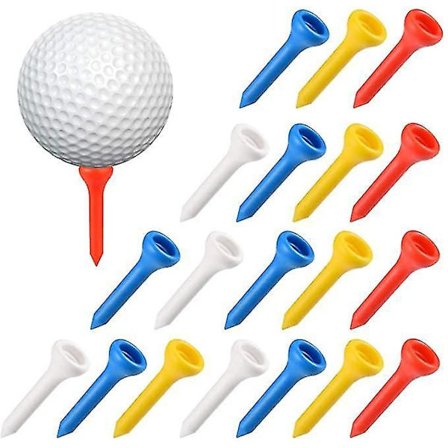 100 stk. 1,42 tommer 36 mm Professionelle Plastik Golf Tees Blandet Farve