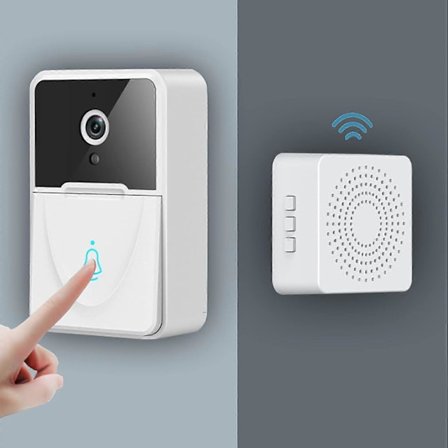 Smart Trådløs Fjernbetjent Video Dørklokke, Smart Video Dørklokke Home Intercom HD Nattesyn WiFi Smart Auto Opbevaring Sikkerhedsdør Dørklokke Kan 
