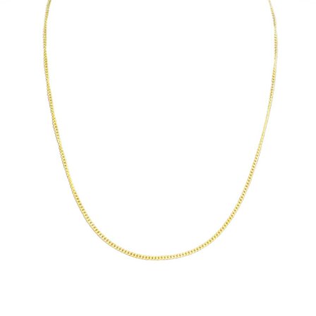 Tynn gullkjedekjede halskjede kjede kjede lenke gull 1,8 mm