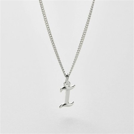 I Vintage Letter Halsband - Sterling Silver - Safira