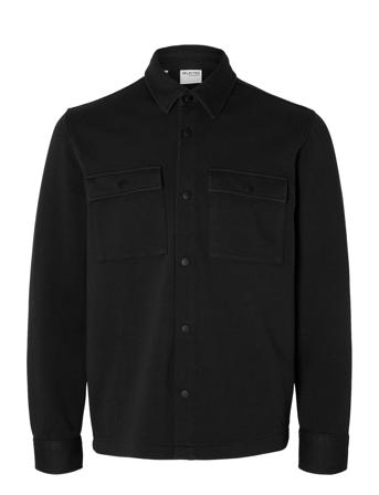Slhjackie Sweat Jacket Noos Black Selected Homme