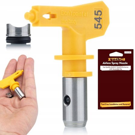 Hoytrykksmalerdyse Zenthril EasyPerformance 545 – 25 Cm Spraybredde | Med Pakning | Kompatibel med Graco, Wagner