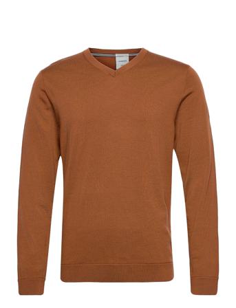 100 % Merino V-Neck Knit Orange Lindbergh