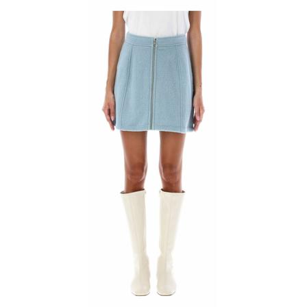 A.p.c. Rok , Blauw , Dames , Maat: S Korte rokken