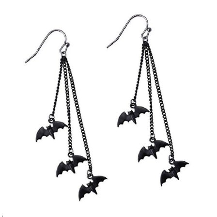 Flaggermus dusk øredobber legering materiale gotiske øredobber for kvinner Halloween fest