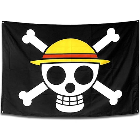 Anime Room Decor Stor Storlek One Piece Flagga, Piratlegion Flagga,