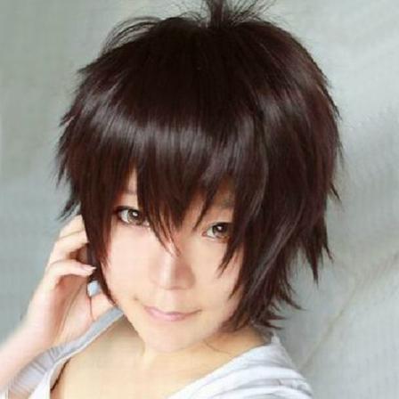 Mode Anime Unisex Kort Rak Peruk Party