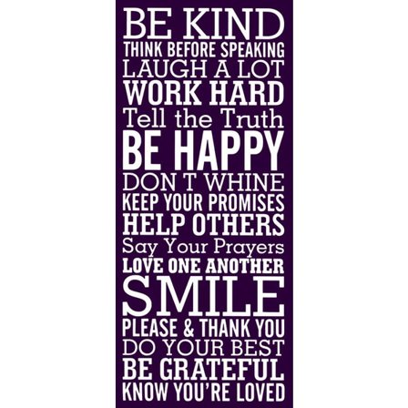 Väggord - BE KIND STOR