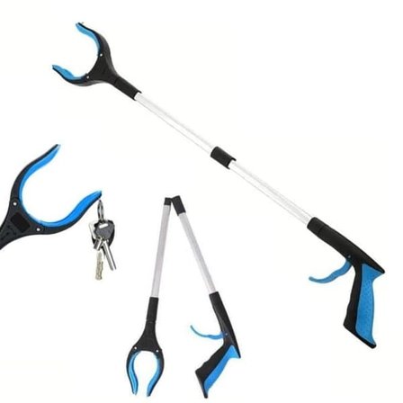 Skräpplockare / Griparm - Hopfällbar Multifunktionsplockare 83 cm, Rostfritt Stål, 360° Roterbar Klämma