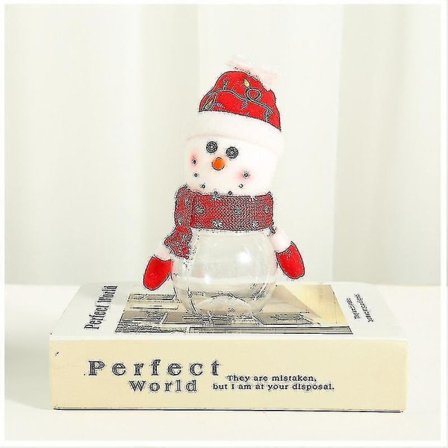 Jule Kreativ Gave Kreativ Hængende Hånd Barn Gaveæske Jul Transparent Plastdukke C