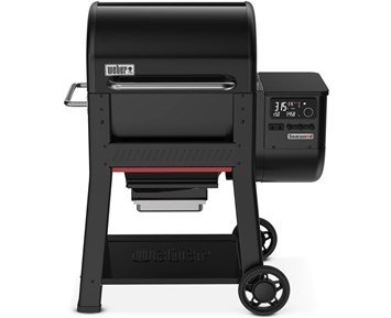 Weber-Searwood Pelletsgrill-2025-modell: Trepelletsgrill med Sear Zone og smart fjernstyring-Barbecue-Smoker