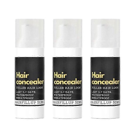 Hår Concealer Svart 50ml, Förbättra Hårfästet Puder för Kvinnor Män