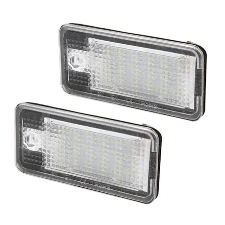 2st 3W 12V LED-lampor Registreringsskylt LED-lampa för Audi A3