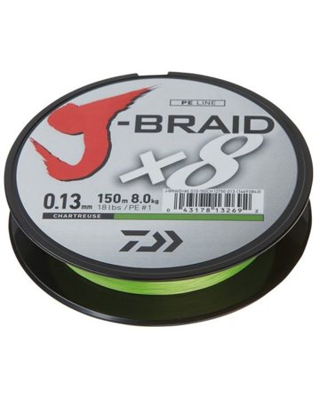 Daiwa J-Braid X8 58LB 0.28mm-150m Chartreuse
