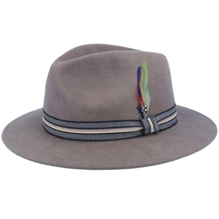 Stetson - Grå traveler Hatt - Woolfelt Charcoal Traveler @ Hatstore