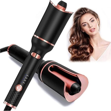 Automatisk locktång, våt och torr locktång, 4 justerbara lockar