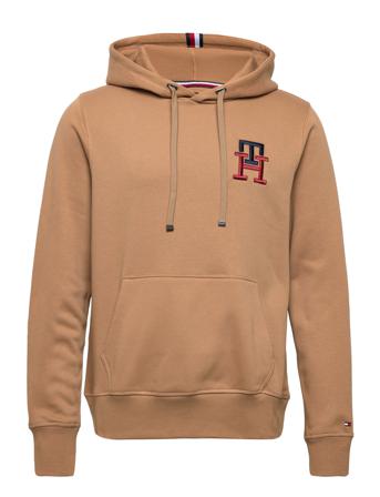 Essential Monogram Hoody Hoodie Trøje Brun Tommy Hilfiger