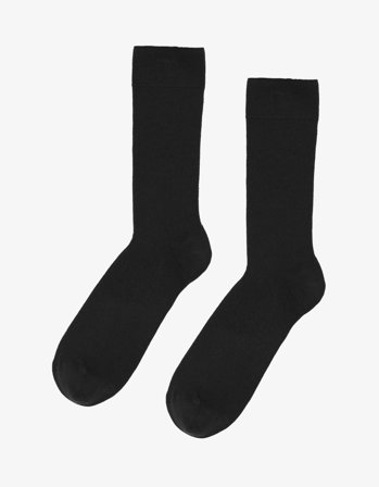 Classic Organic Sock - Deep Black - One Size