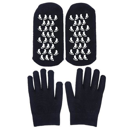 4pcs Cosmetic Moisturizing Natural Therapy Gloves For Dry Hands Foot Healing And Beauty